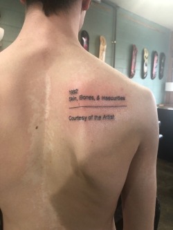 alifeinhyperbole:  I got something permanent on me