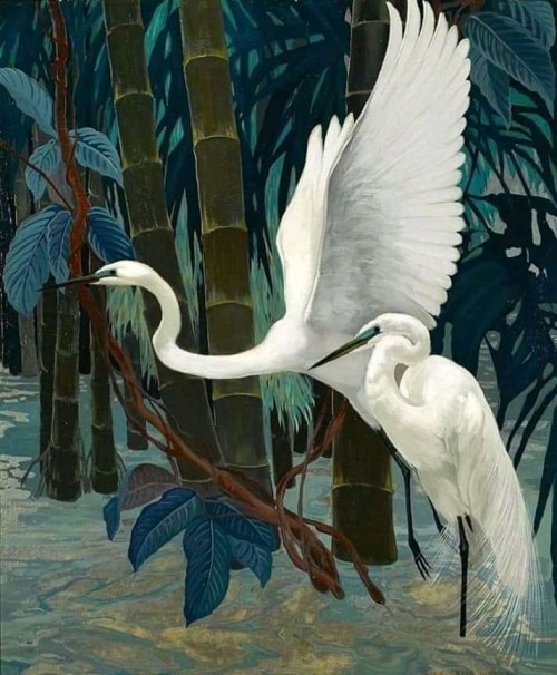 enchantedbook:   Jessie Arms Botke Egrets porn pictures