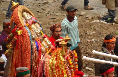 Devi Hadimba procession, Manali, Himachal Pradesh