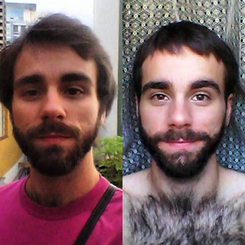 Porn mimesmo:Antes e depois#selfie #barba #beard photos