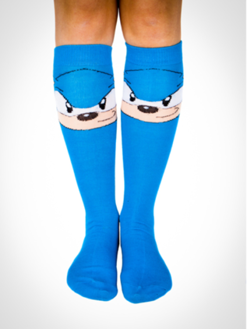 pwnlove:  Sonic On Your Shins Well, you gotta go fast in these socks ($5.99). It’s a requireme