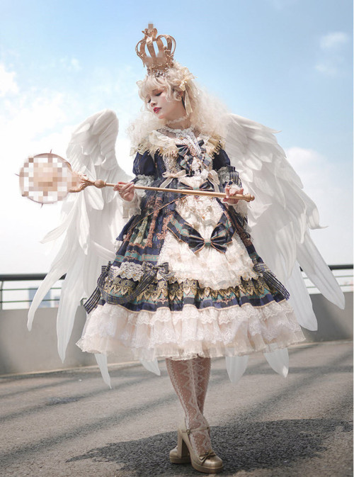 scrunchiiez:lolita-wardrobe:New Release: Angel’s Heart 【-The Princess’s Dream-】 Lolita Tea Party Dre