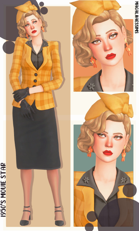1950’s MOVIE STAR - MAXIS MATCH LOOKBOOKLookbook inspired by the challenge created by @bashfulcookie