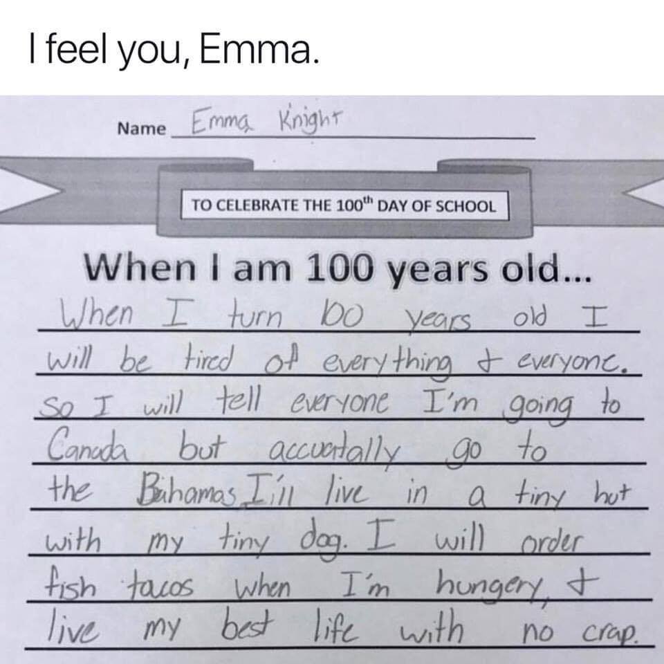 When i am 42 i will&hellip;.