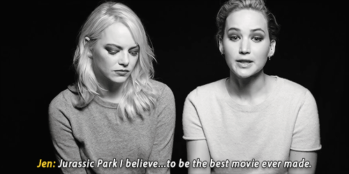 unicornships: we concur re: Jurassic Park being the best movie ever made. Will these two also flail 