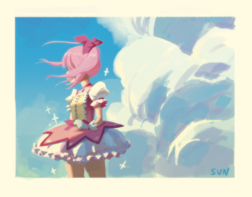 a little Madoka Magica fanart to celebrate the first teaser of the 4th film ! (yes Im that excited) 