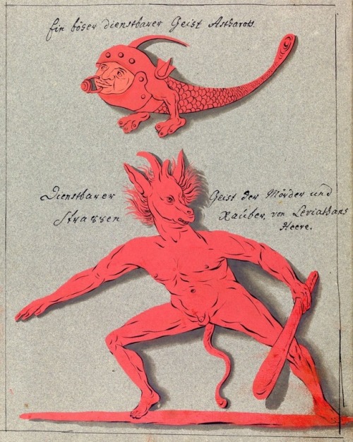 talesfromweirdland:Illustrations from a 1775 book about magic and demonology, Compendium rarissimum 