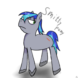 pernart:  giveaway result! 6/10 for smitty pony &lt;3 hope yea like it &lt;33333  Awww thanks Penart ^^ Smitty looks awesomeA bit of an angry look, but i love it ^^ Thanks for hosting the contestThank again dude~ !
