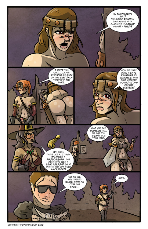 BABES OF DONGARIA CHAPTER 3 PAGE 6: LIKE LOOKING IN A MIRROR Oooh the plot thickens! Or is that all 