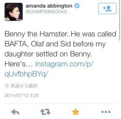 ojisea:  cumbercheekstoner:  ojisea:  BENNY FREEMAN !!!!  Benny Hamsterbatch! Did the Freeman family really named their pet hamster, Benny?  YES!!! 