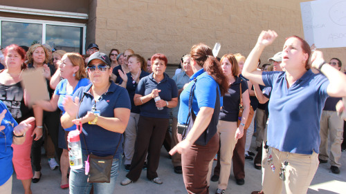 changewalmart:BREAKING! Walmart associates strike in Miami today: http://www.salon.com/2013/10/18/