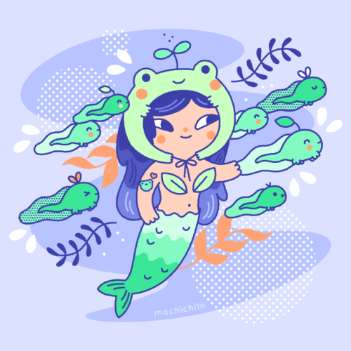 I wanna be where the froggies are . Super inspired by all the mermays I’ve been seeing so I thought 