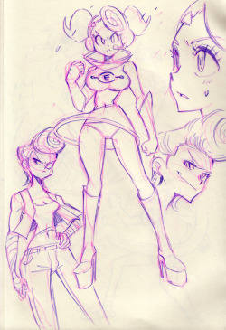 Grimphantom:rafchu:console Girl Doodles Featuring Double Dragon X King Of Fighters