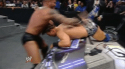 Randy was really aggreasive on The Miz…and