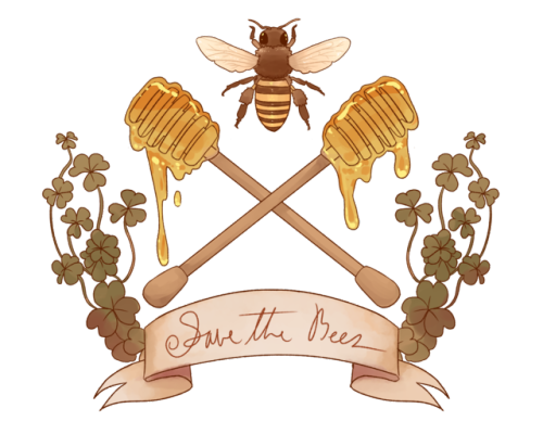 swaltersart:New thing in my redbubble shop!P.S. Buying local honey is a great way to help out the be