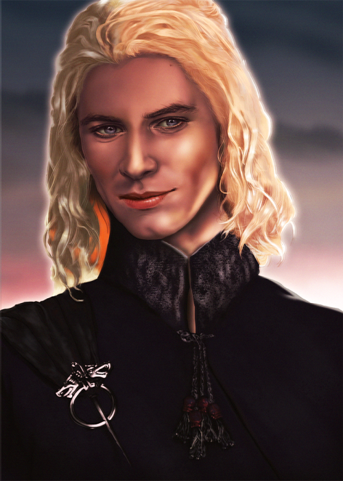 Viserys Targaryen sketch as my study of colors