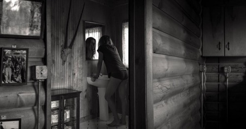 who are you? . . . #underagreatbigsky #photomontage #selfportrait #bathroom #reflection #cabin #wyom
