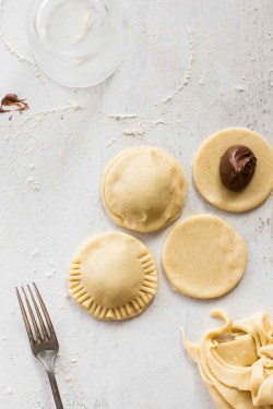 sweetoothgirl:  Churro Hand Pies with Warm Nutella Filling