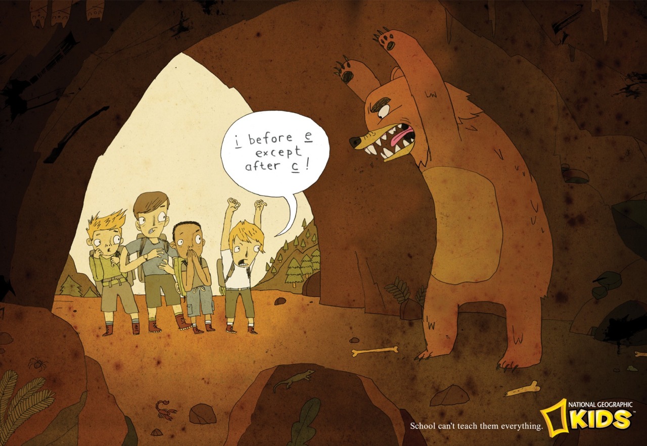 nevver:  School can’t teach them everything, NatGeo Ads