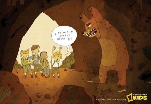 nevver:  School can’t teach them everything, NatGeo Ads