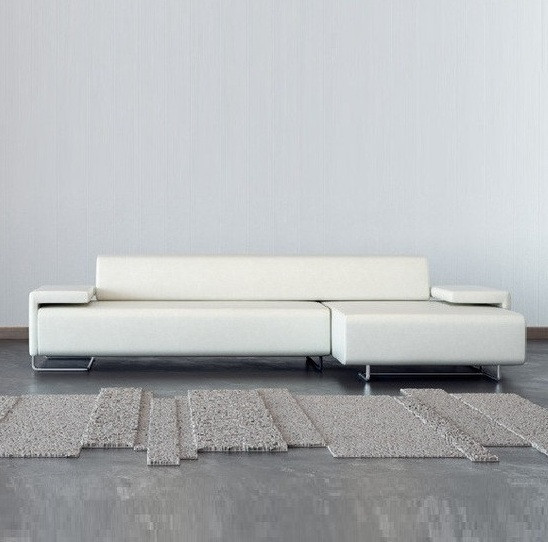 (via MINIMAL MODERN SECTIONAL SOFA White | Home Design HD)