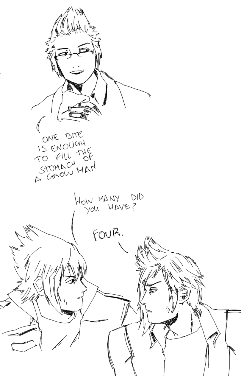 claraenced:  my comicity: I take humor from other shows and apply it to square enix