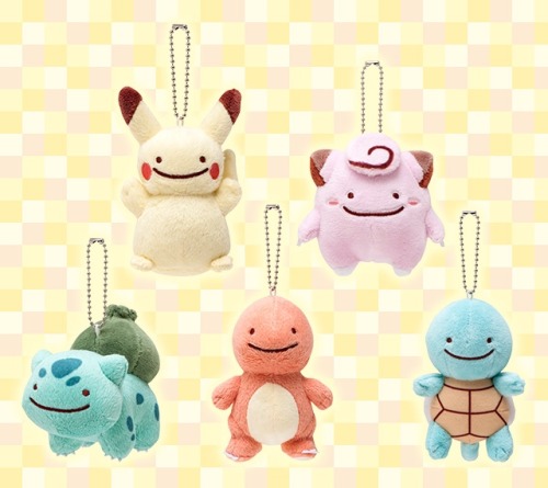 zombiemiki: Ditto Transformation promotion - featuring Pikachu, Clefairy, Bulbasaur, Charmander, and