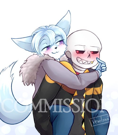 venelona:Commission for @hoodglyphs featuring my @lockfell Sans~