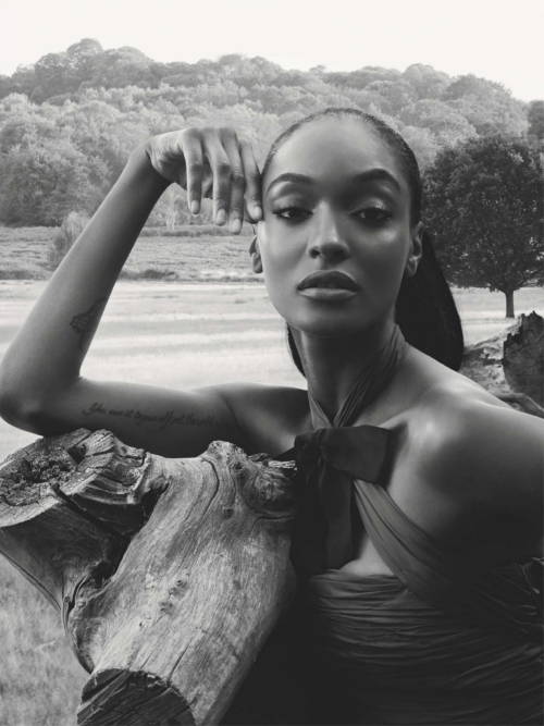 Jourdan Dunn in “A Certain Romance” for British Vogue November 2019Wearing: Chanel dress