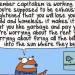 hexalt:glozirina:[ID: cartoon of an animal saying, “Remember capitalism is working perfectly. You’re supposed to be exhausted and frightened that you will lose your job and die old and homeless, it makes it easier to treat you like garbage and pay