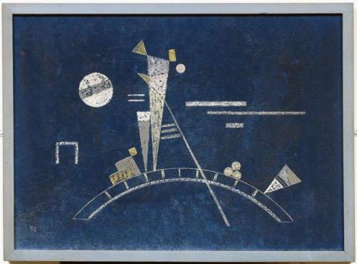 artist-kandinsky: Fragile, 1931, Wassily KandinskySize: 35.4x49 cmMedium: tempera on cardboard