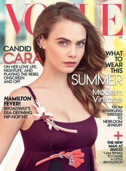 vogue:  Cara Delevingne’s first solo Vogue