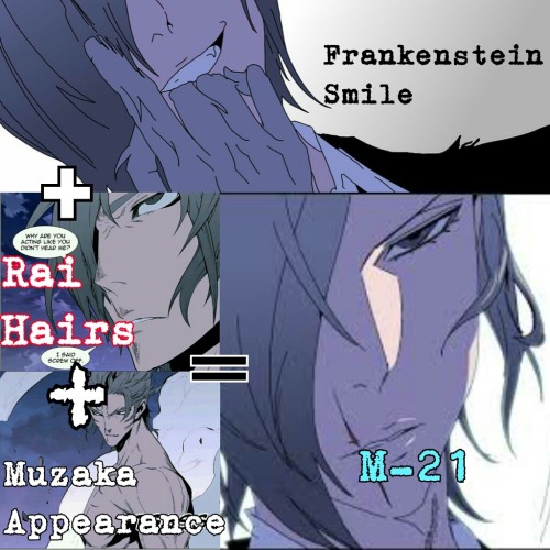 Frankstein smile + raizel hairs + muzaka appearance = M21