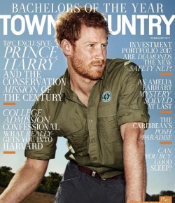 vjbrendan:  Prince Harry spent his July holidays helping save the African elephant in Malawi as Featured in Town &amp; Country Magazinehttp://www.vjbrendan.com/2016/12/town-country-cover-boy-prince-harry.html