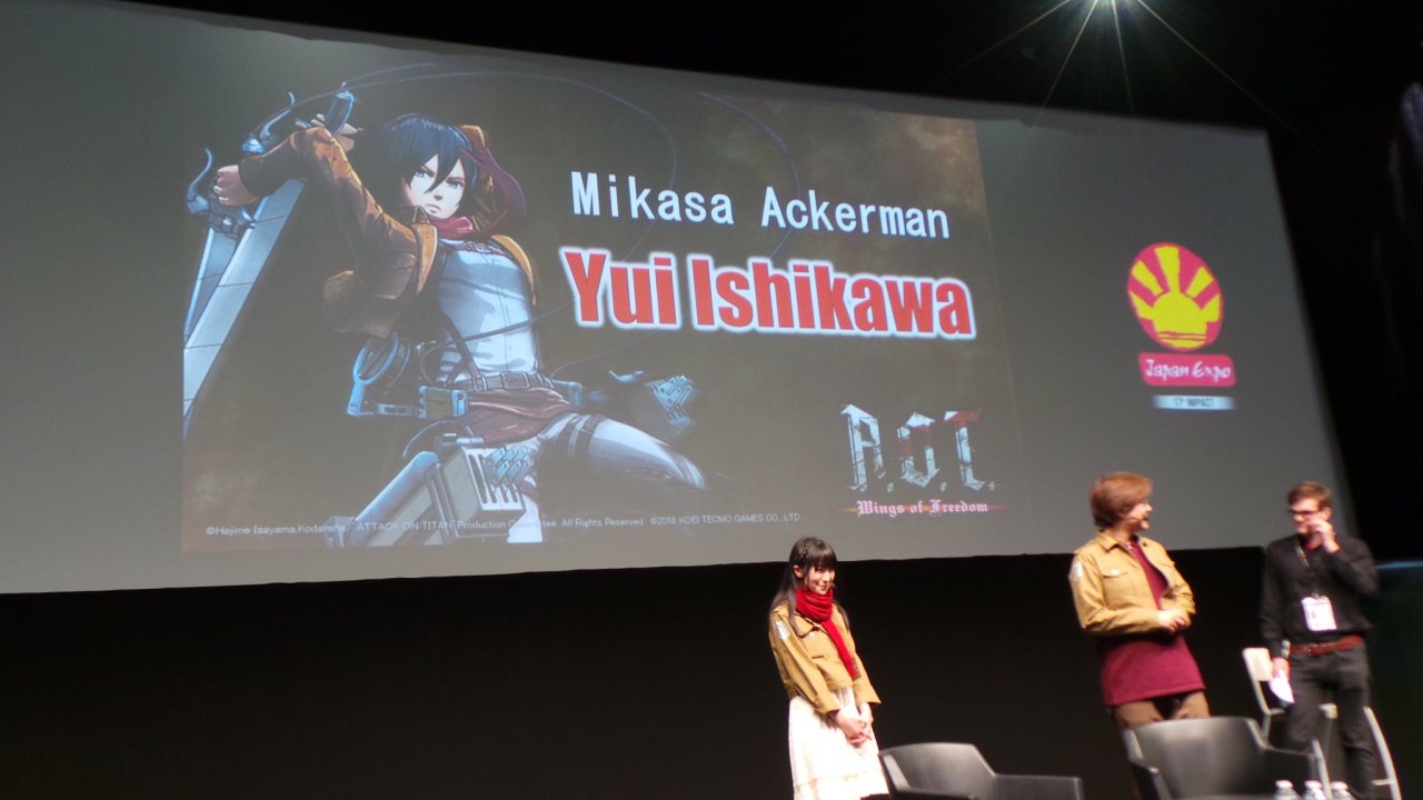 Ishikawa Yui (Mikasa) and KOEI TECMO president Koinuma Hisashi appeared at Japan