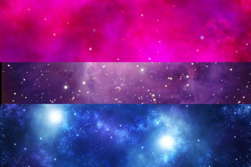 therealshootingstar:I made some Galaxy LGBT+ Pride flags! Free to use, just credit me first!