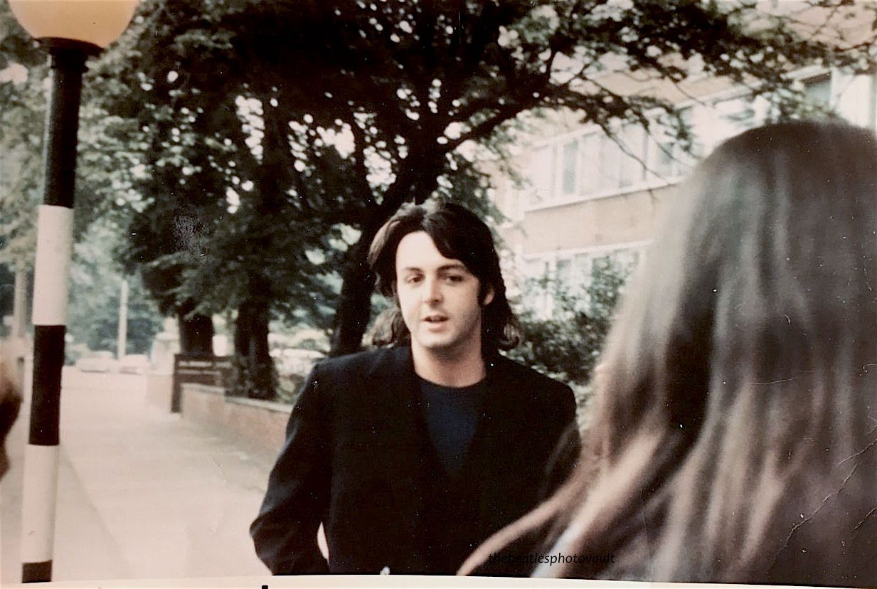 Paul McCartney 1969 near Abbey Road studios