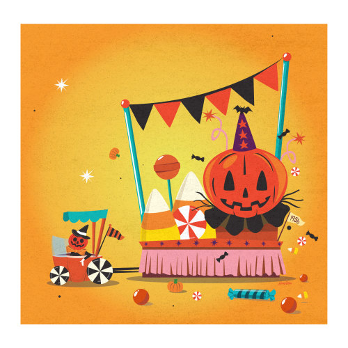 Honk, honk! Outta the way! Halloween Candy Parade coming through.