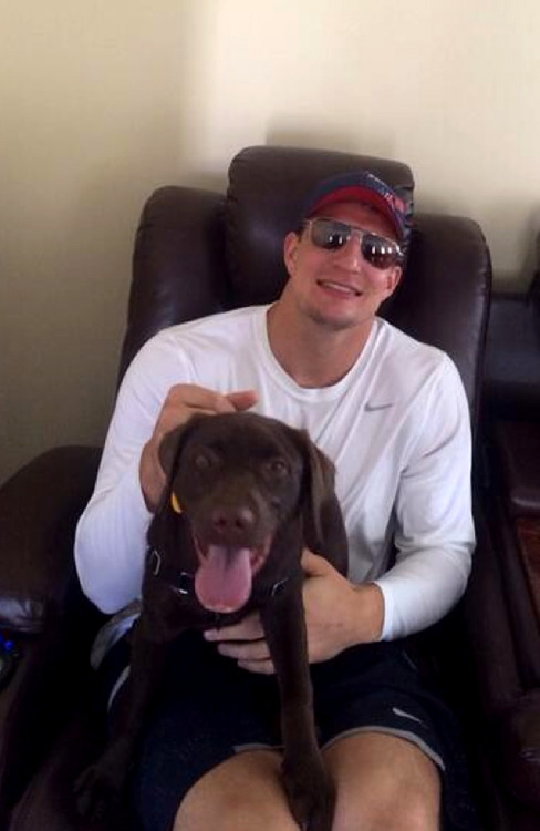 mendogsotherpets:  Super Bowl Champion XLIX New England Patriots Tight End, Robert James “Rob” Gronkowski Is 26 Today - May 14, 2015Born:  May 14, 1989
