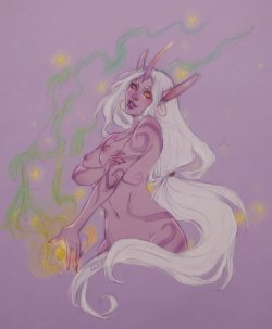 sihdiel: a space goat because i really needed to destress a lot bit.   commission info   