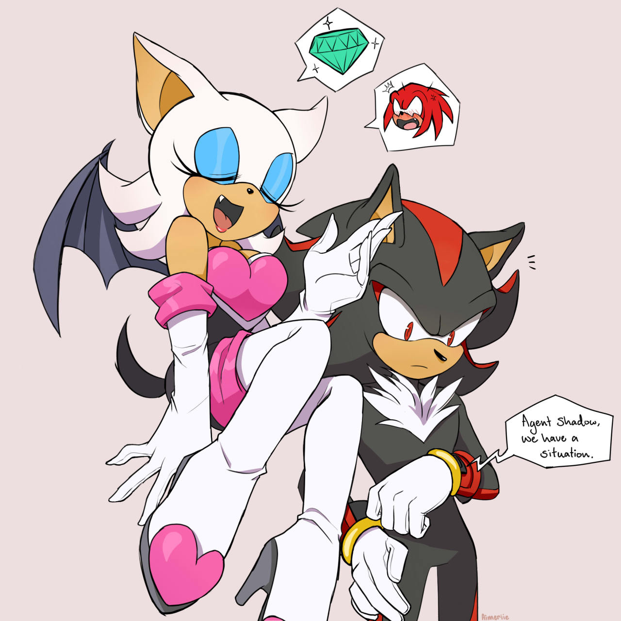 shadow did what 2 sonic - Sonic x and the gang fan Art (11865613