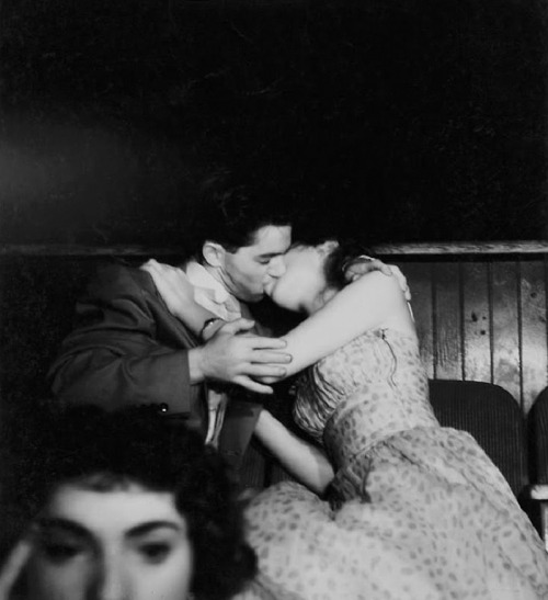 Lovers at the movies / photo by Weegee (Arthur Fellig), c. 1940.