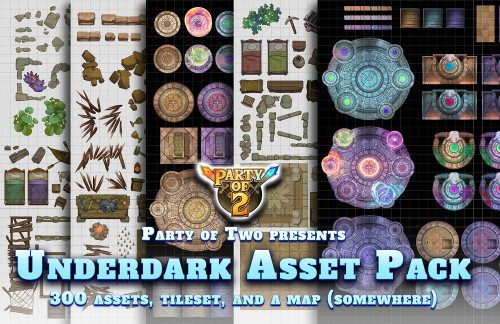 a bloodthirsty UNDERDARK ASSET PACK appears300+ assets, a tileset, and a free map hereMuch