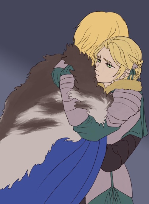 I did a series of everyone in Blue Lions giving Dimitri a hug! Because someone had to!!