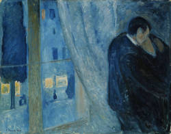 nobrashfestivity: Edvard Munch, Kiss by the