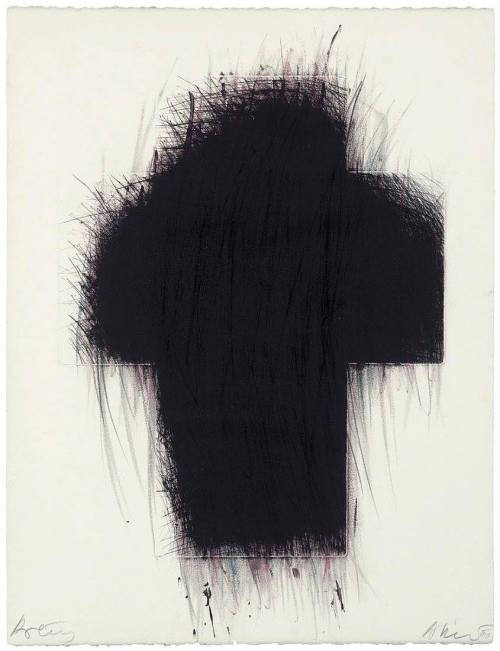 elegantiaearbiter: Crux, by Arnulf Rainer.