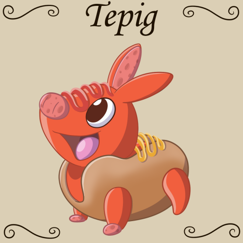 Delicious Dex: #498 Hot Dog TepigIf you had any idea for future pokemons and what food they should b