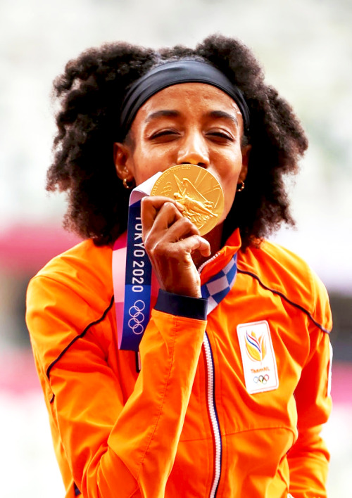 dutch-nt:Sifan Hassan Tokyo 2020 Olympics Game Athletics: Women’s 5000m by Cameron Spencer/Getty Ima
