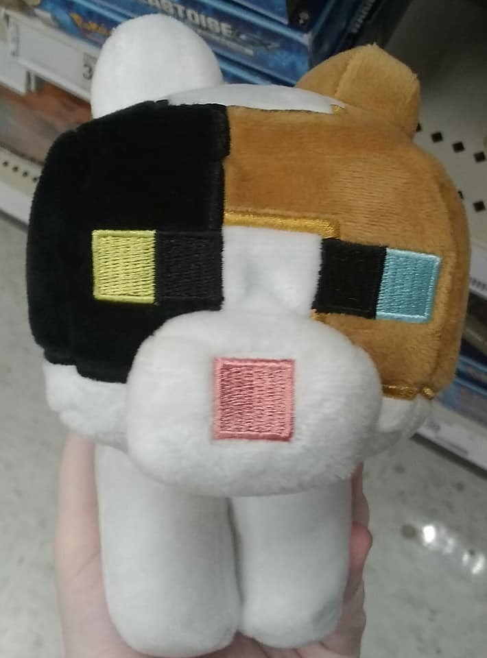 minecraft calico cat plush