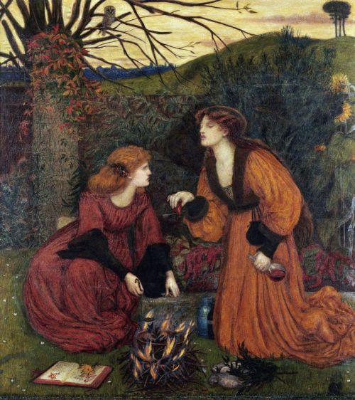 dreamsinthyme: Marie Spartali Stillman, b. 10 March 1844, London UK Pharmakeutria (Brewing The 